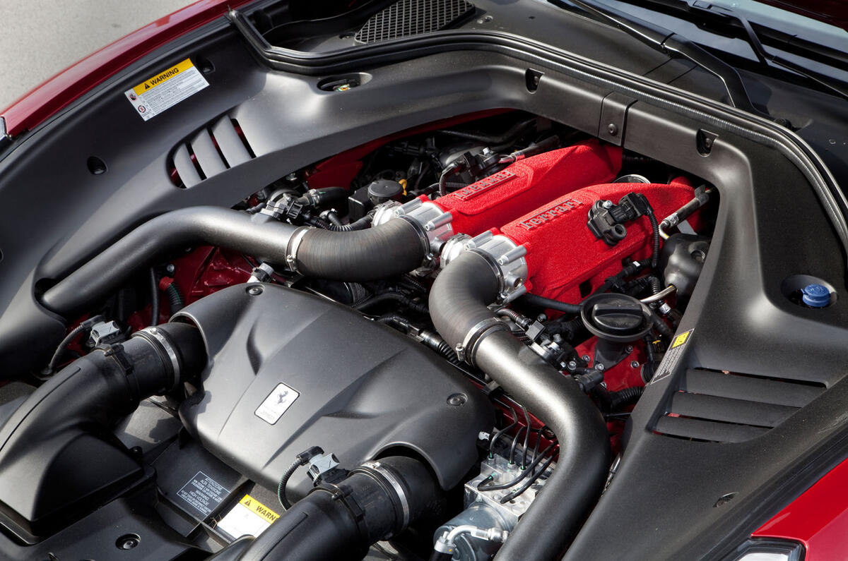 Ferrari California twin-turbo 3.9-litre V8 engine