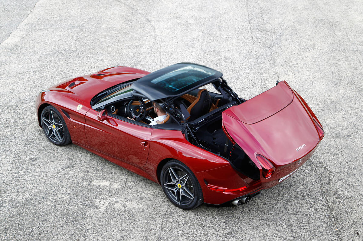 Ferrari California roof folding down