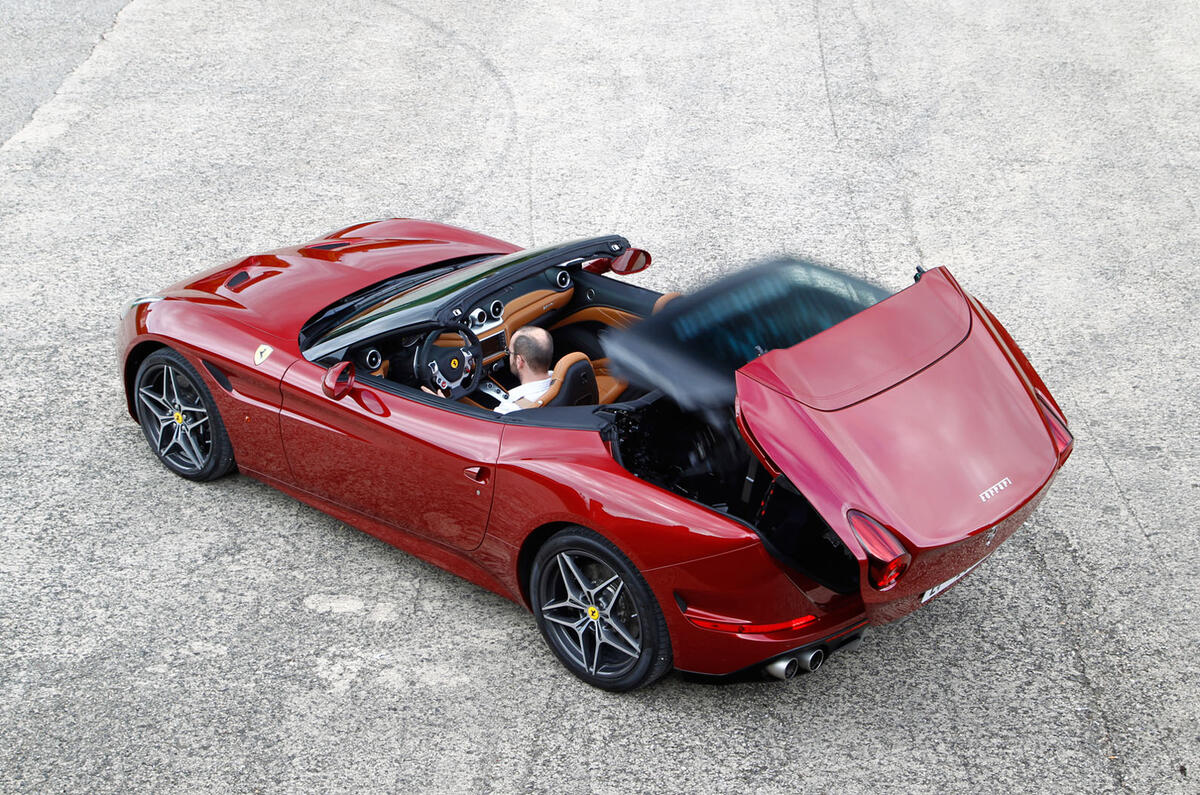 Ferrari California T roof down