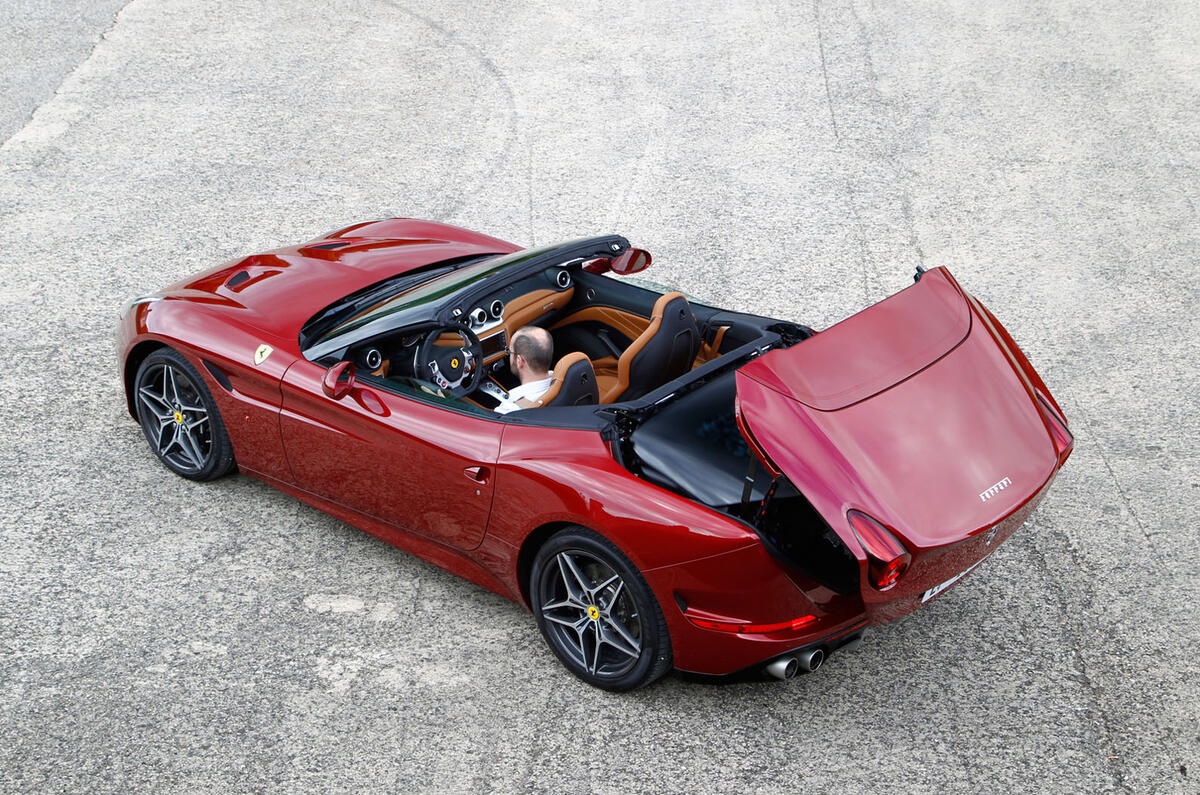 Ferrari California T's roof down