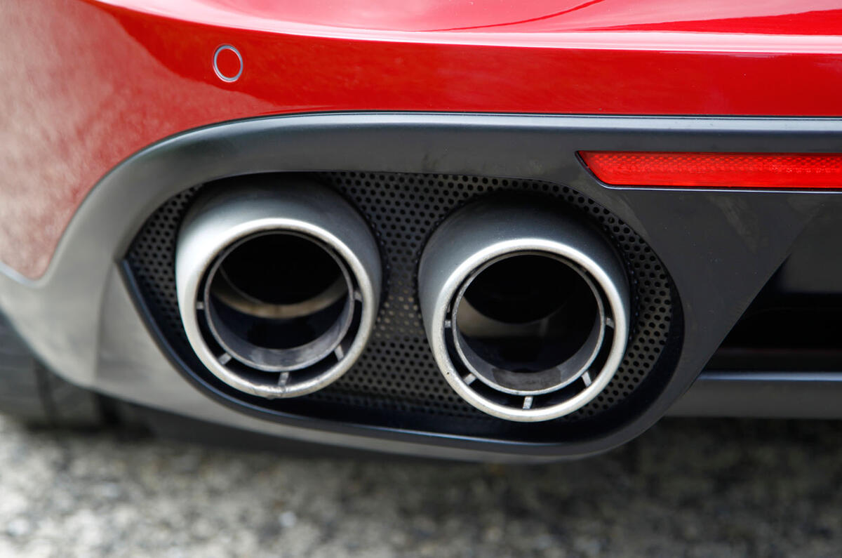 Ferrari California T quad exhausts
