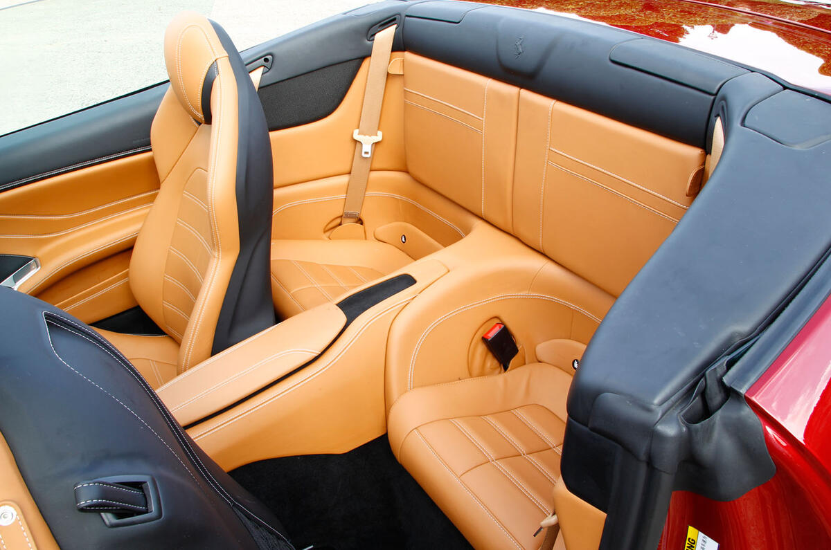 Ferrari California T rear seats