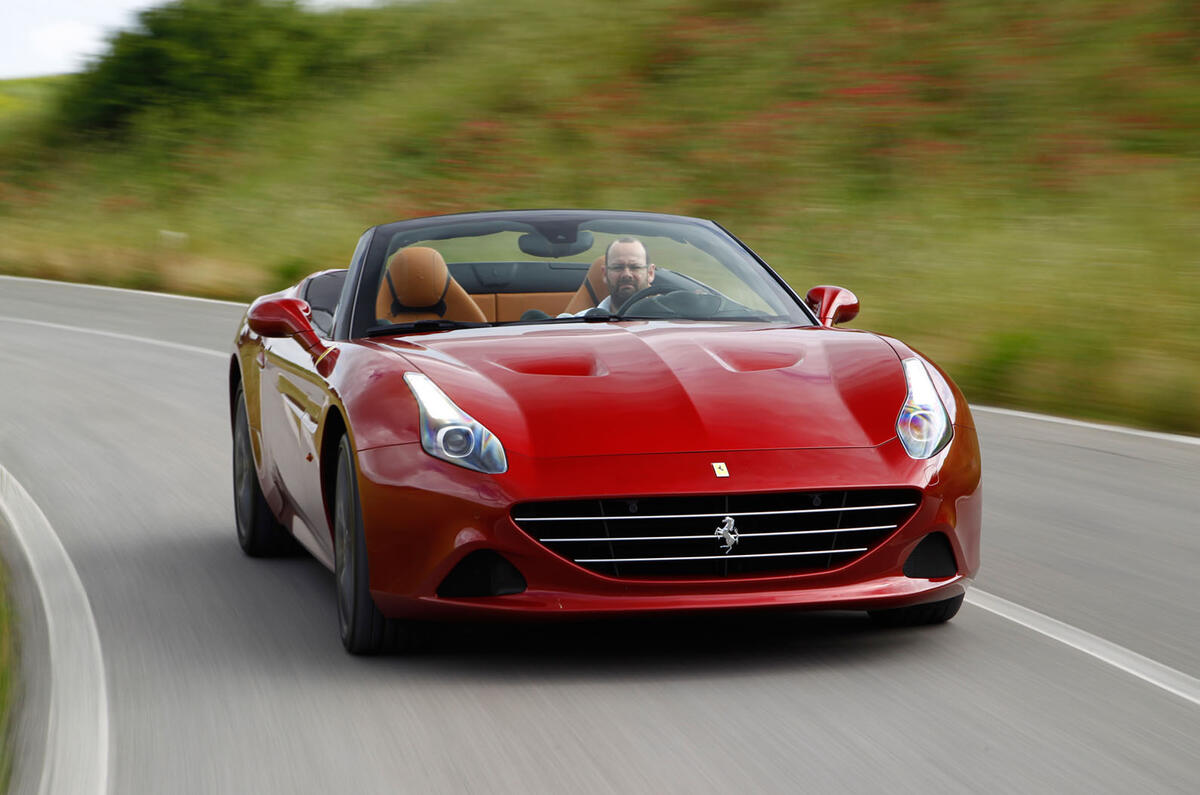 Ferrari California T cornering