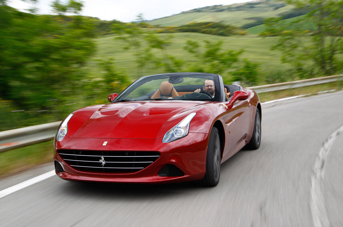 Ferrari California T hard cornering