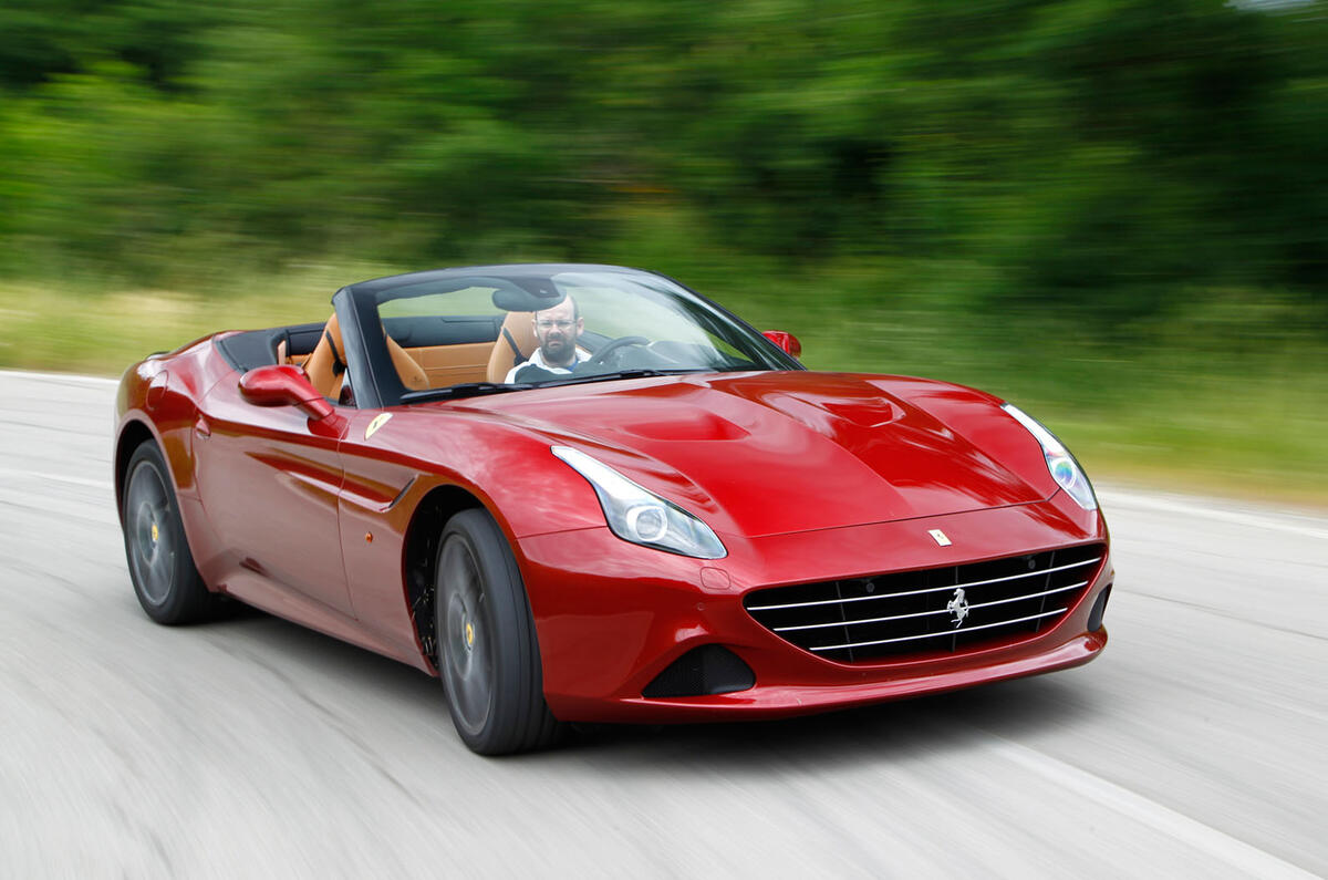 Ferrari California T cornering