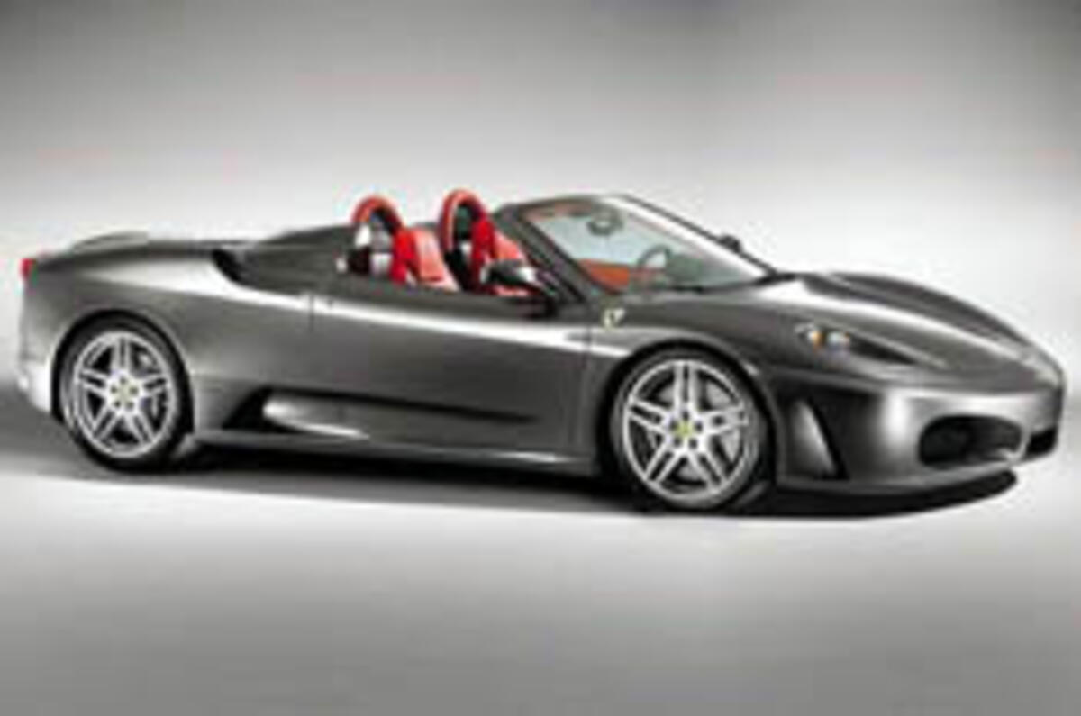 Covers come off Ferrari's F430 Spider  
