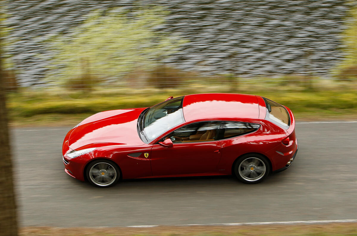 Ferrari FF cornering