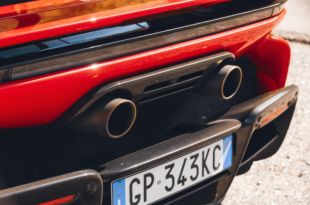 ferrari sf90 xx spider review 2024 11 exhuast ferrari sf90 xx spider review 2024 11 exhuast