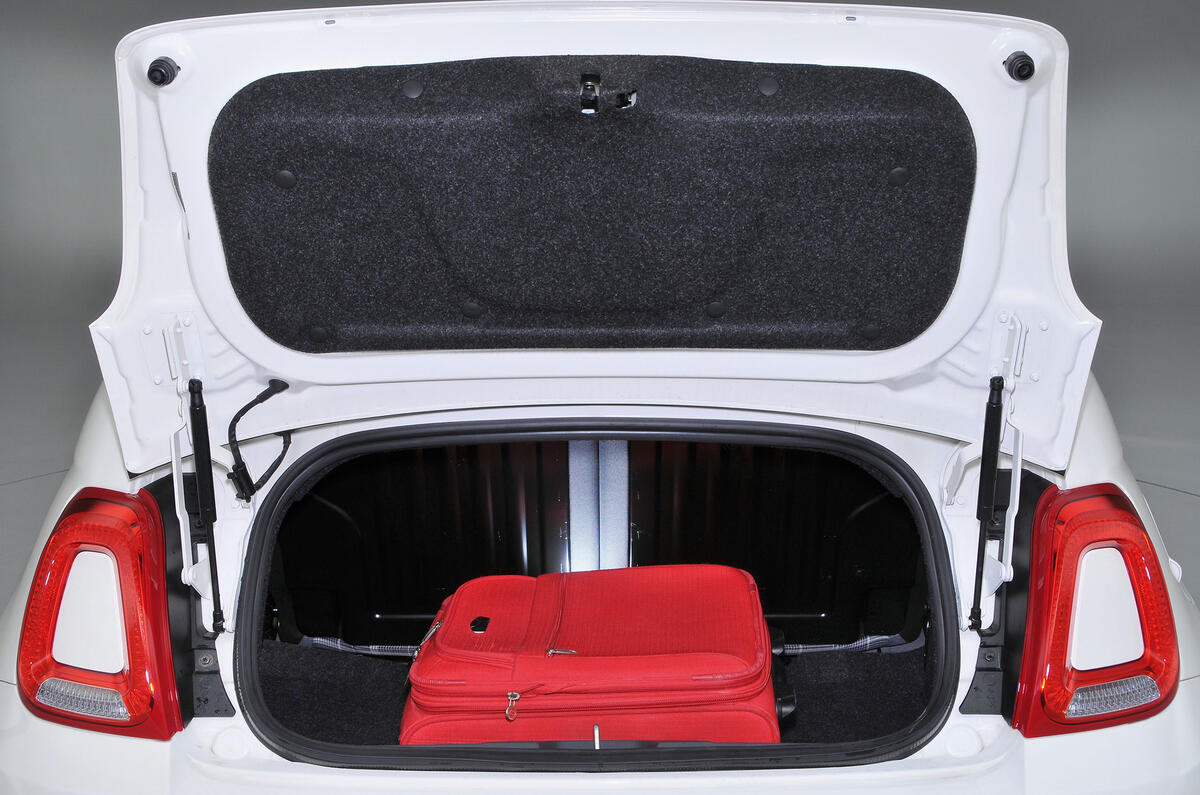 Fiat 500C boot space