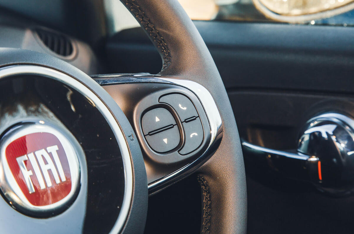 fiat 500c hybrid review 2024 13 buttons