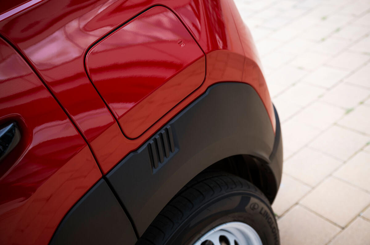 Fiat Grande Panda review 2025 005 arch detail Fiat Grande Panda review 2025 005 arch detail