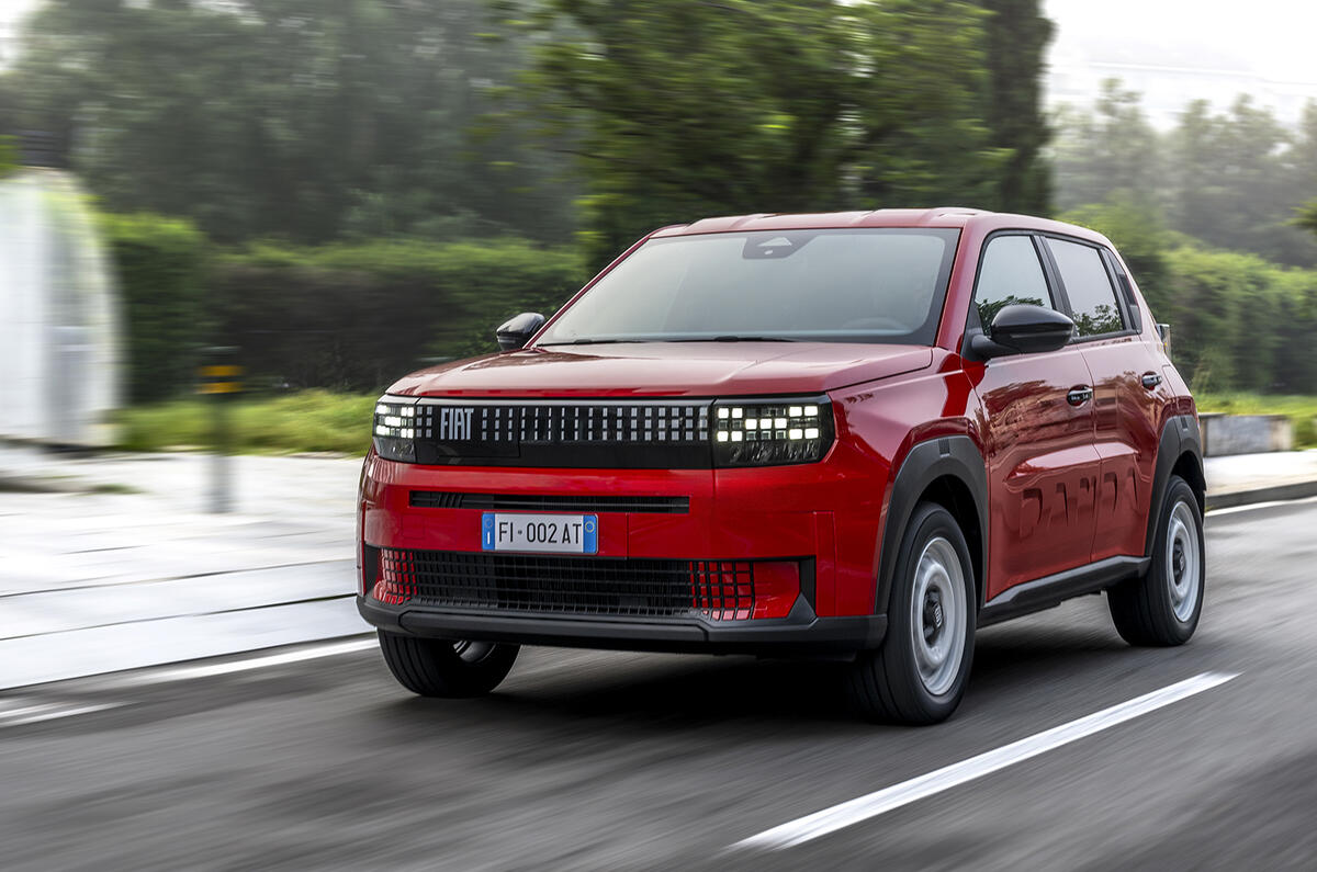 Fiat Grande Panda review 2025 023 front tracking Fiat Grande Panda review 2025 023 front tracking