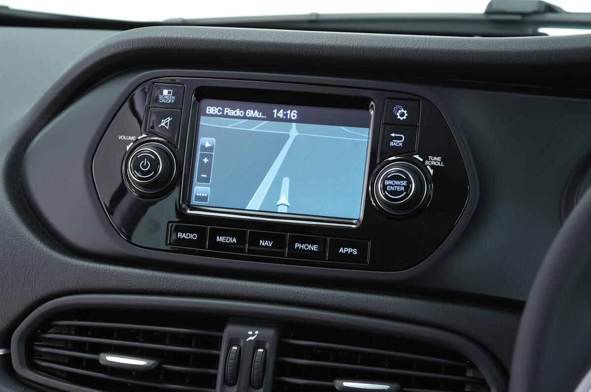 Fiat Tipo Uconnect infotainment system