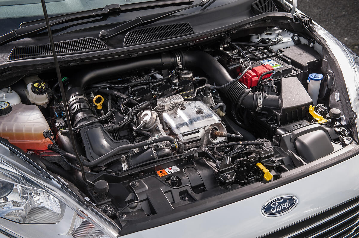 Ford Fiesta engine bay