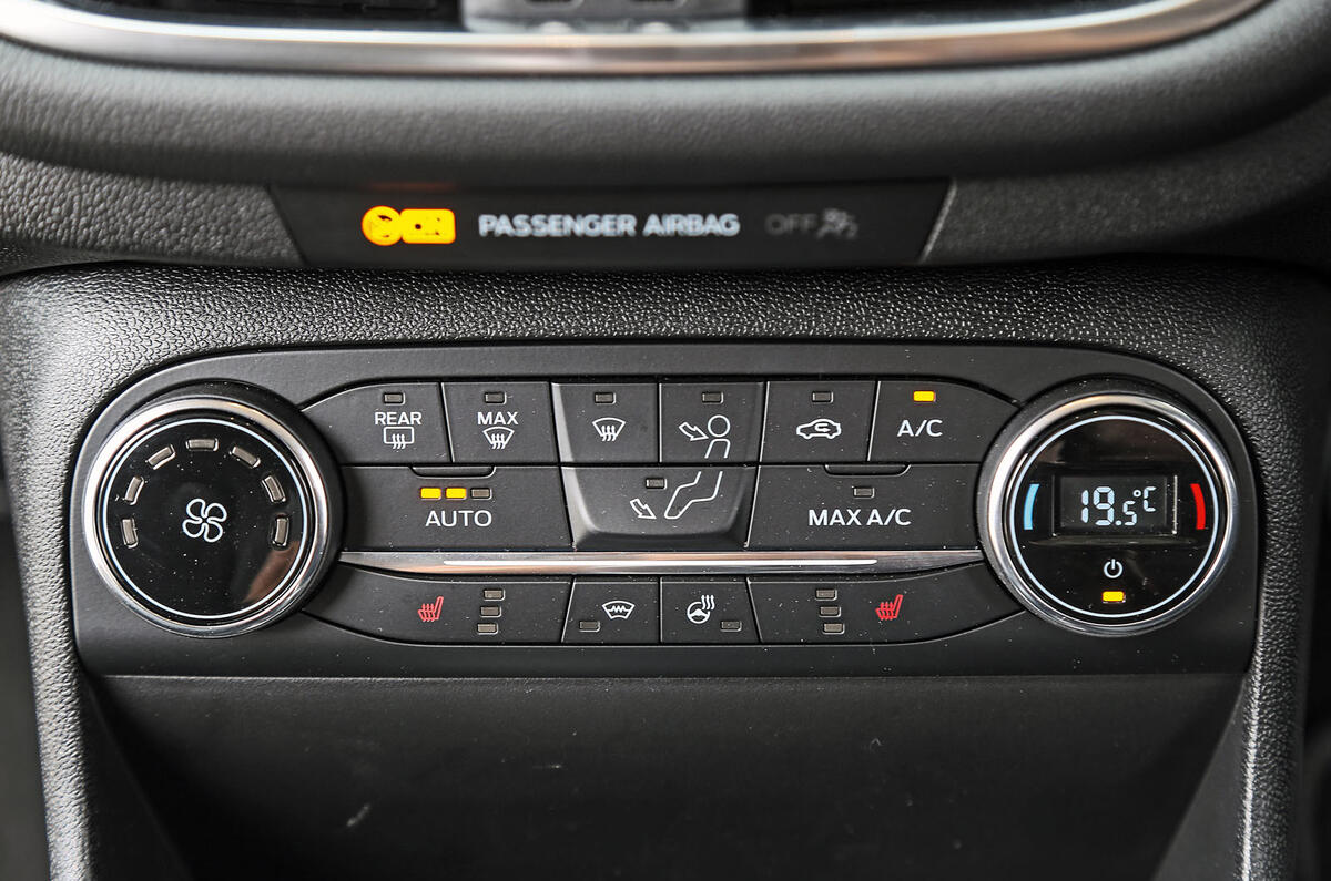 Ford Fiesta climate controls