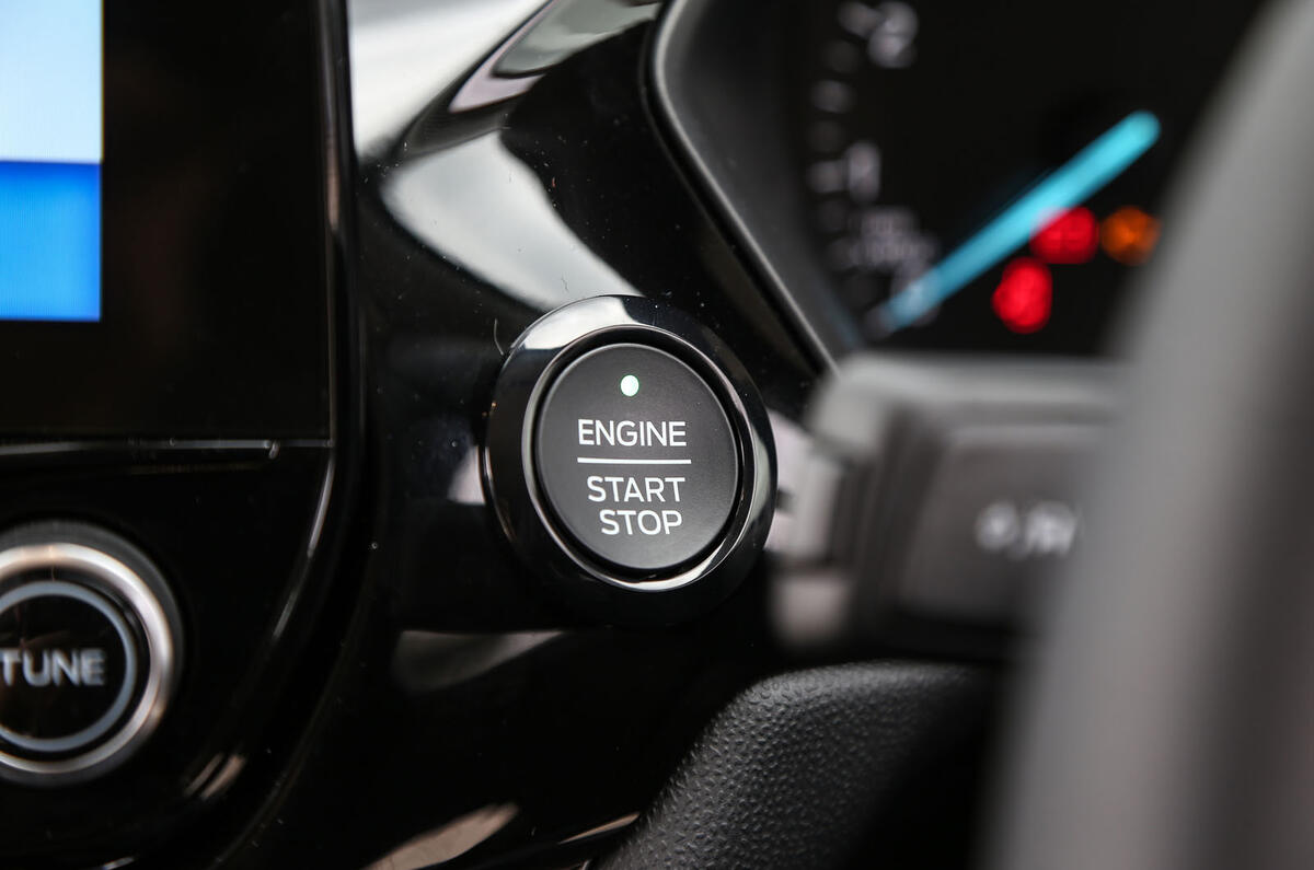 Ford Fiesta ignition button