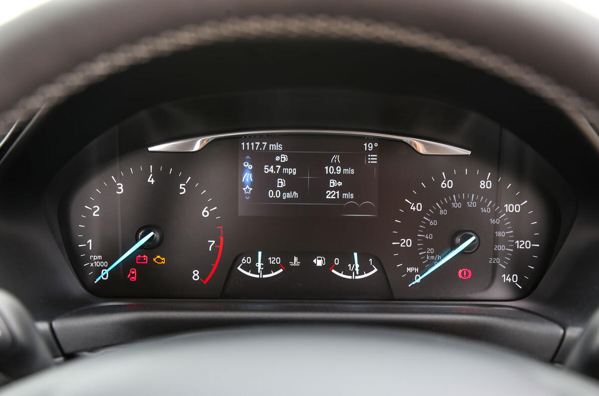 Ford Fiesta instrument cluster