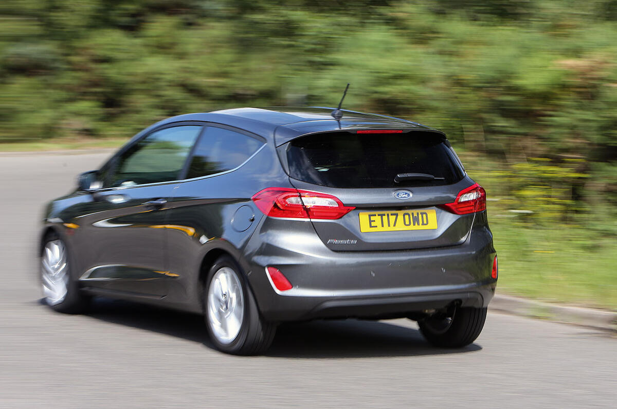 Ford Fiesta rear cornering