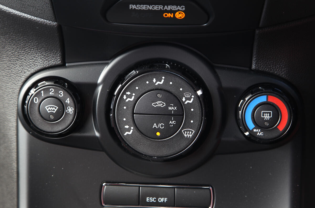 Ford Fiesta ST climate controls