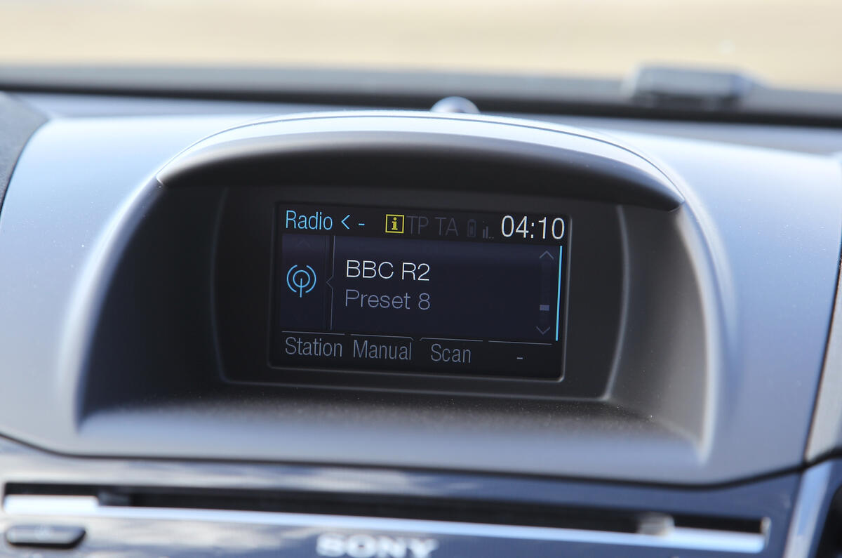 Ford Fiesta ST infotainment screen