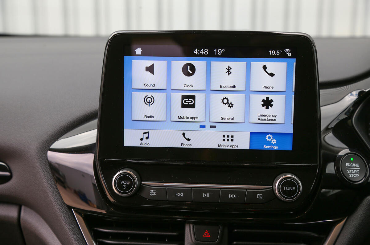 Ford Fiesta Sync3 infotainment system