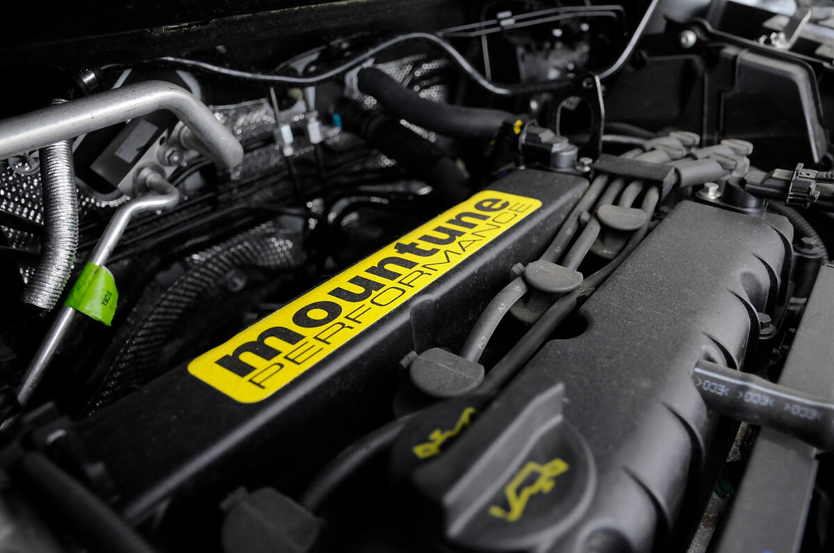 Mountune labelled engine bay