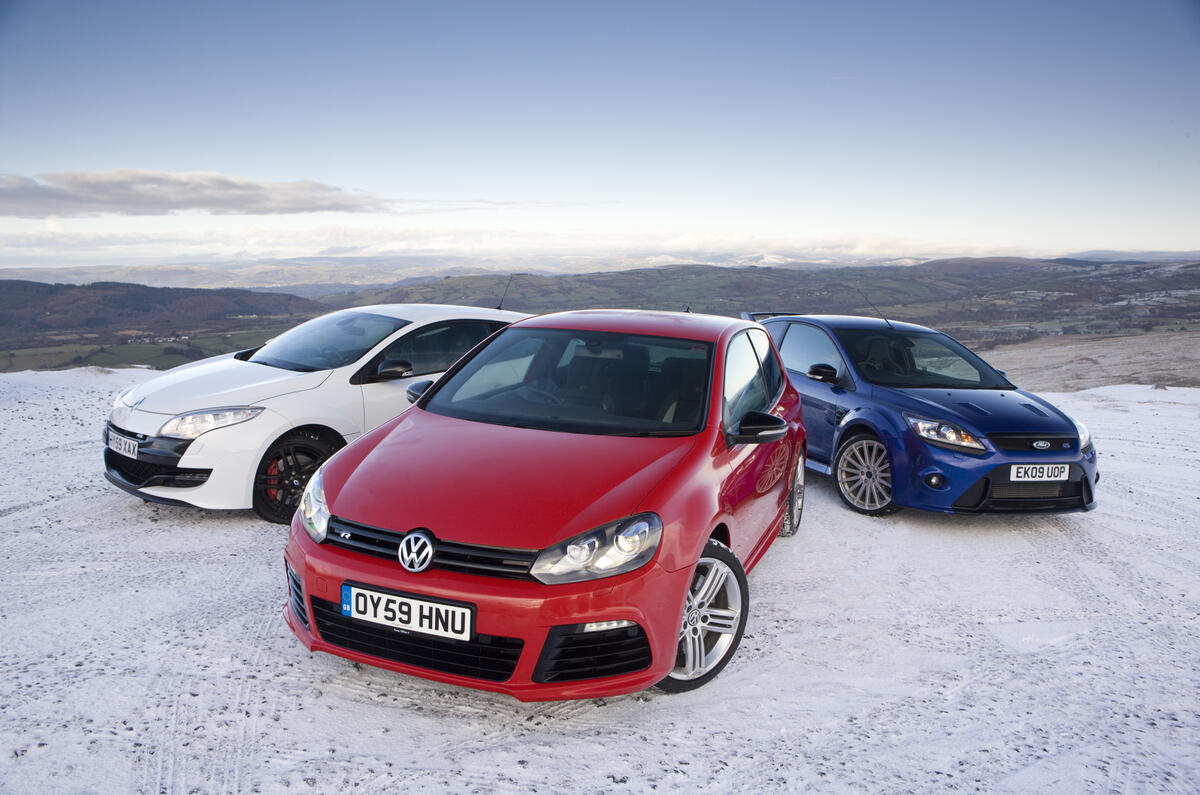 Golf R v Focus RS v Megane 250