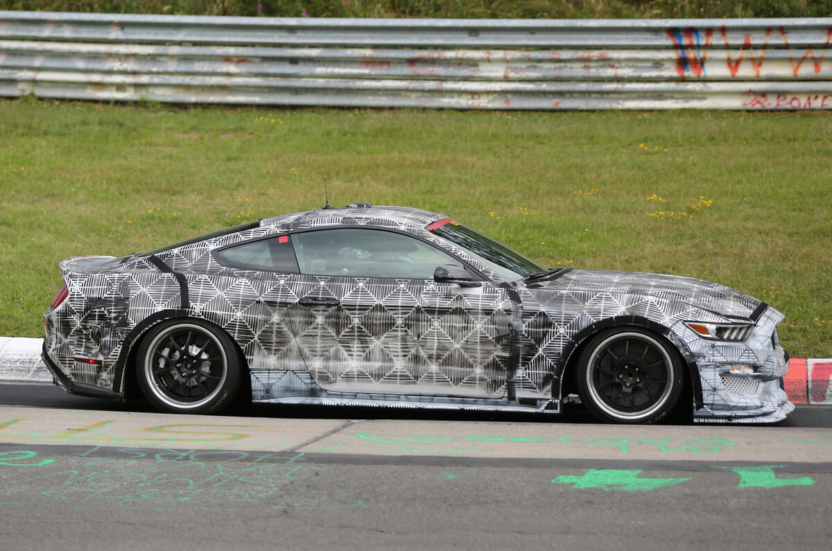 no title New high-performance Ford Mustang undergoes trials at the Nurburgring