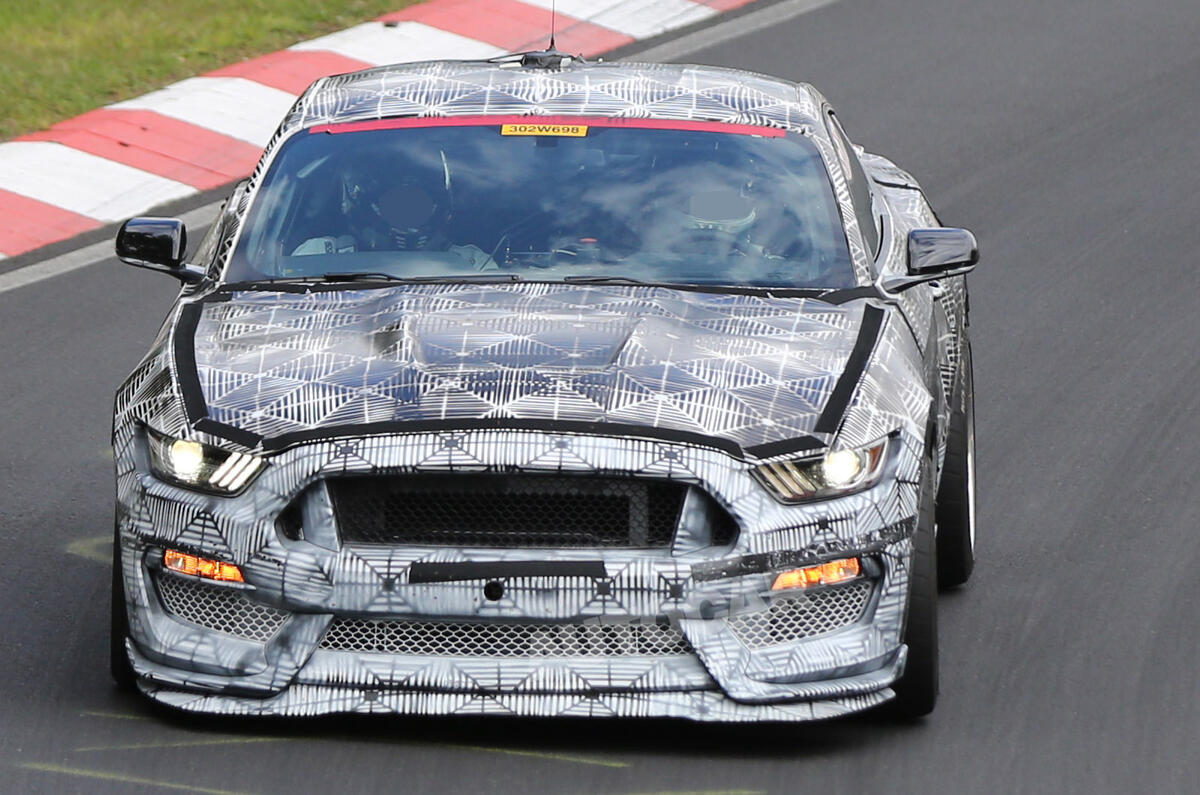 no title New high-performance Ford Mustang undergoes trials at the Nurburgring