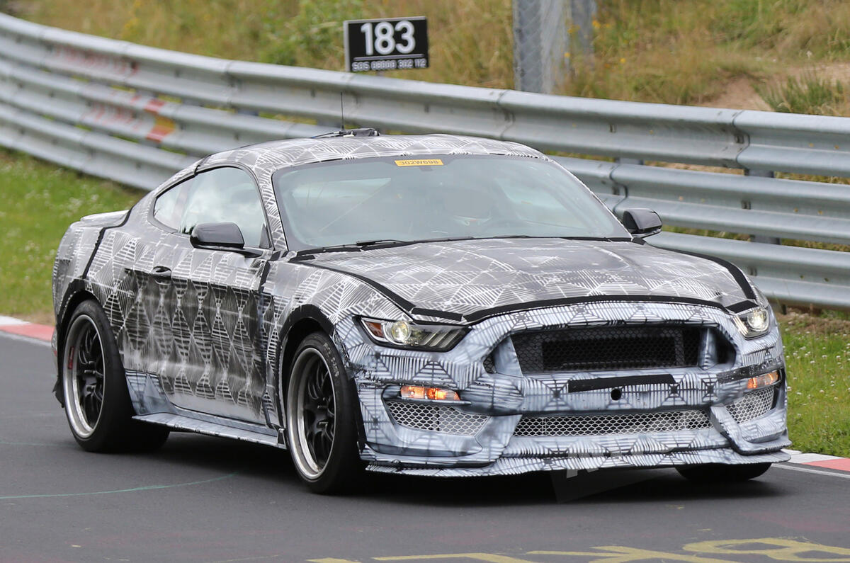 no title New high-performance Ford Mustang undergoes trials at the Nurburgring