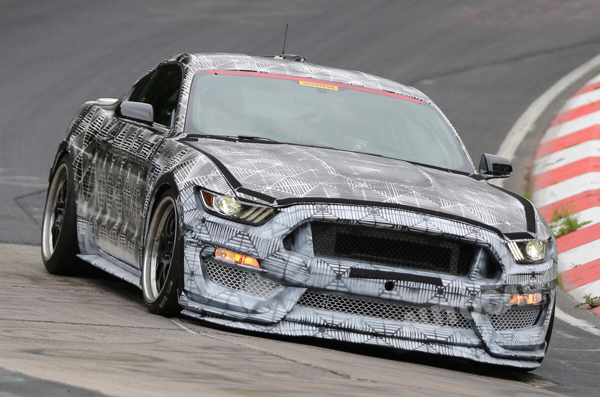 no title New high-performance Ford Mustang undergoes trials at the Nurburgring