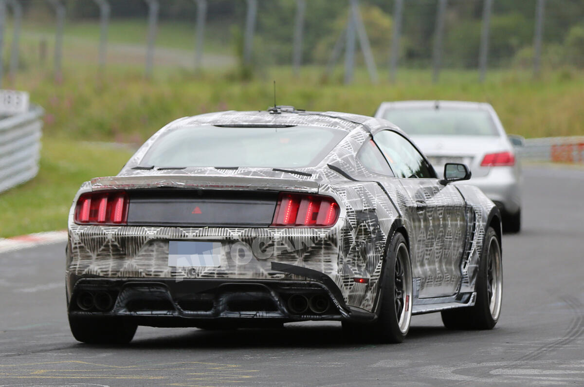 no title New high-performance Ford Mustang undergoes trials at the Nurburgring