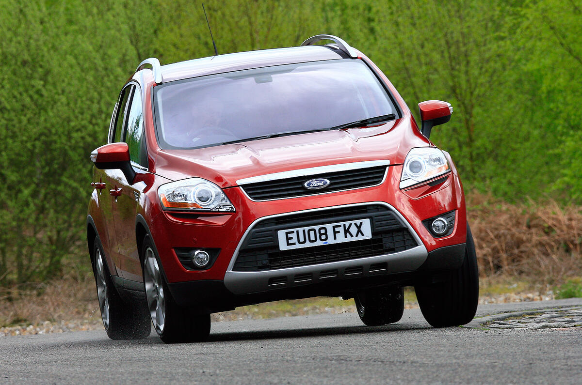 By class standards, the Kuga is a fine-handling machine Ford Kuga cornering