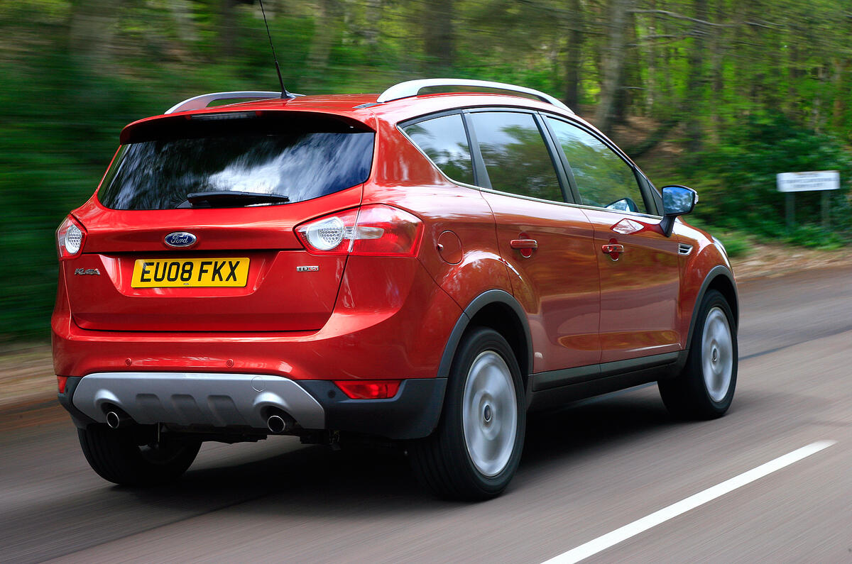 A car like the Kuga is one that encourages the extraction of maximum performance for minimum effort Ford Kuga rear quarter