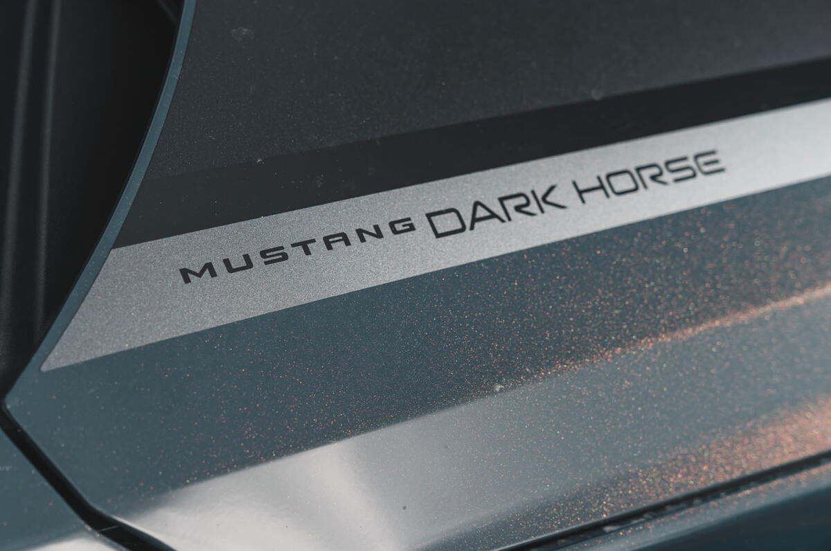 Ford Mustang Dark Horse review 2024 05 sticker