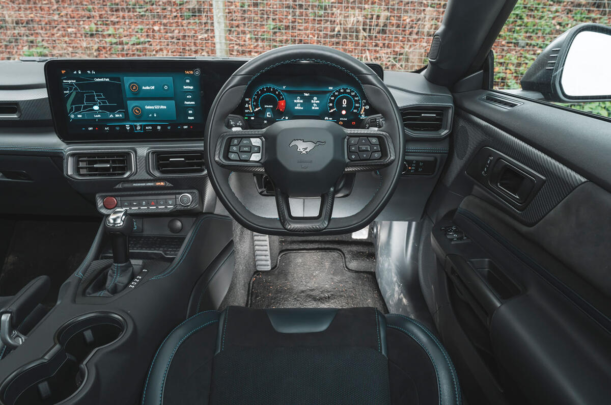 Ford Mustang Dark Horse review 2024 07 dash