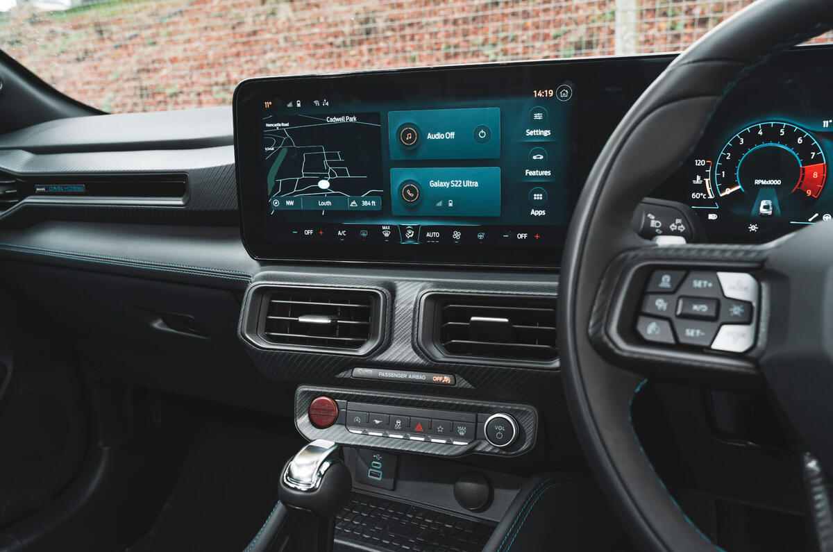 Ford Mustang Dark Horse review 2024 09 infotainment