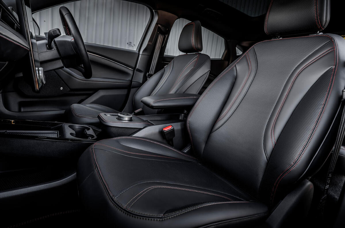 ford mustang mach e 2023 review  12 front seats ford mustang mach e 2023 review  12 front seats