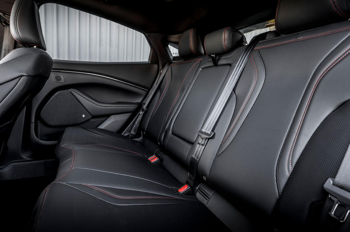 ford mustang mach e 2023 review  13 rear seats ford mustang mach e 2023 review  13 rear seats
