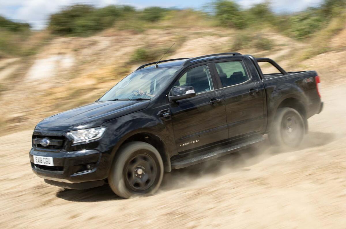 Ford Ranger off road front cornering Ford Ranger off road front cornering