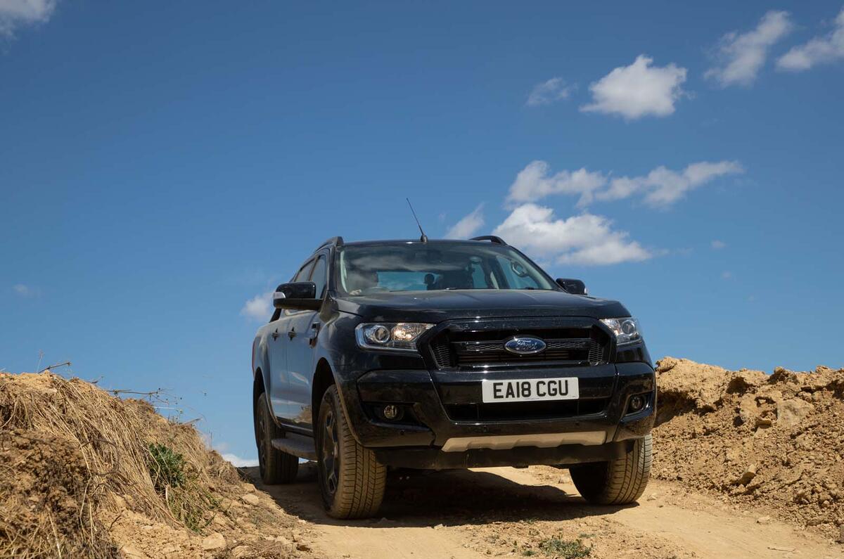 Ford Ranger off road front Ford Ranger off road front