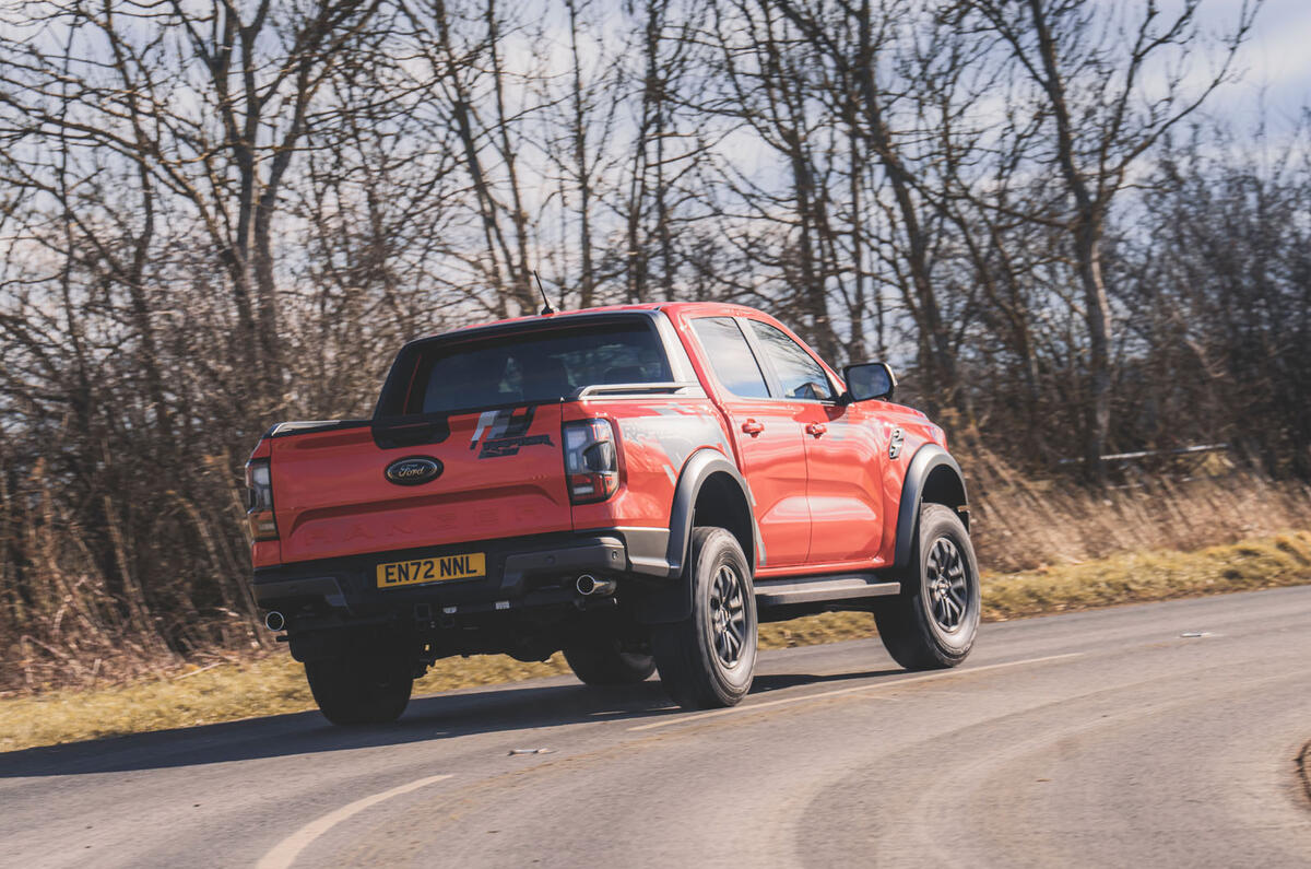 ford ranger raptor 2023 05 cornering rear ford ranger raptor 2023 05 cornering rear