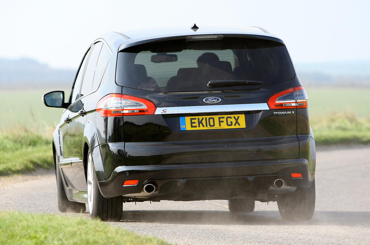 The S-Max steers with smoothness and precision Ford S-Max rear cornering