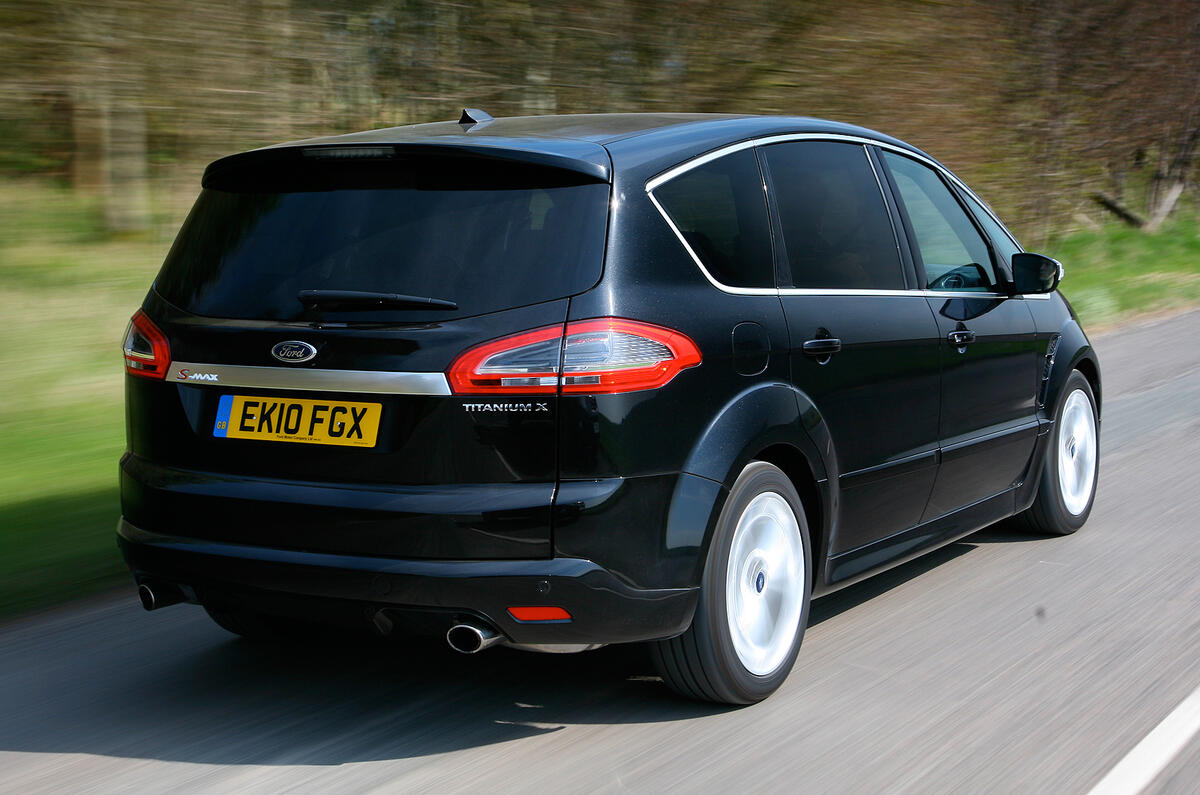 The non-Ecoboost 2.0-litre petrol feels a bit old-fashioned Ford S-Max rear quarter