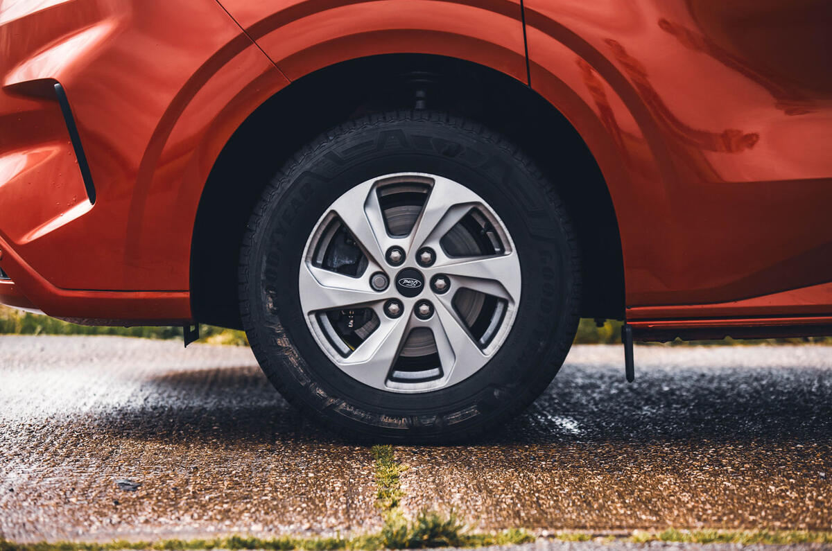 ford transit custon review 2024 07 wheel