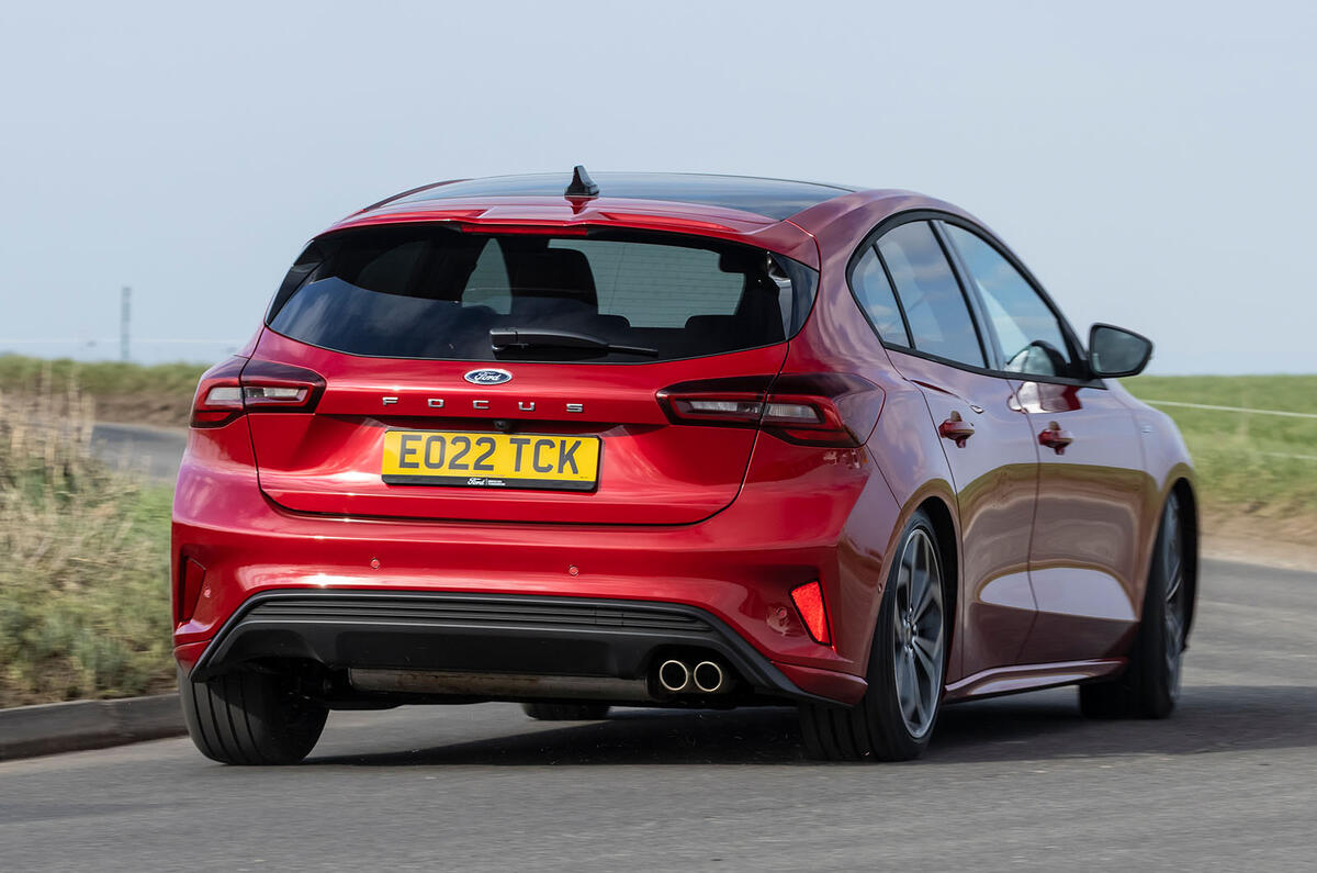 Ford Focus review rear cornering Ford Focus review rear cornering