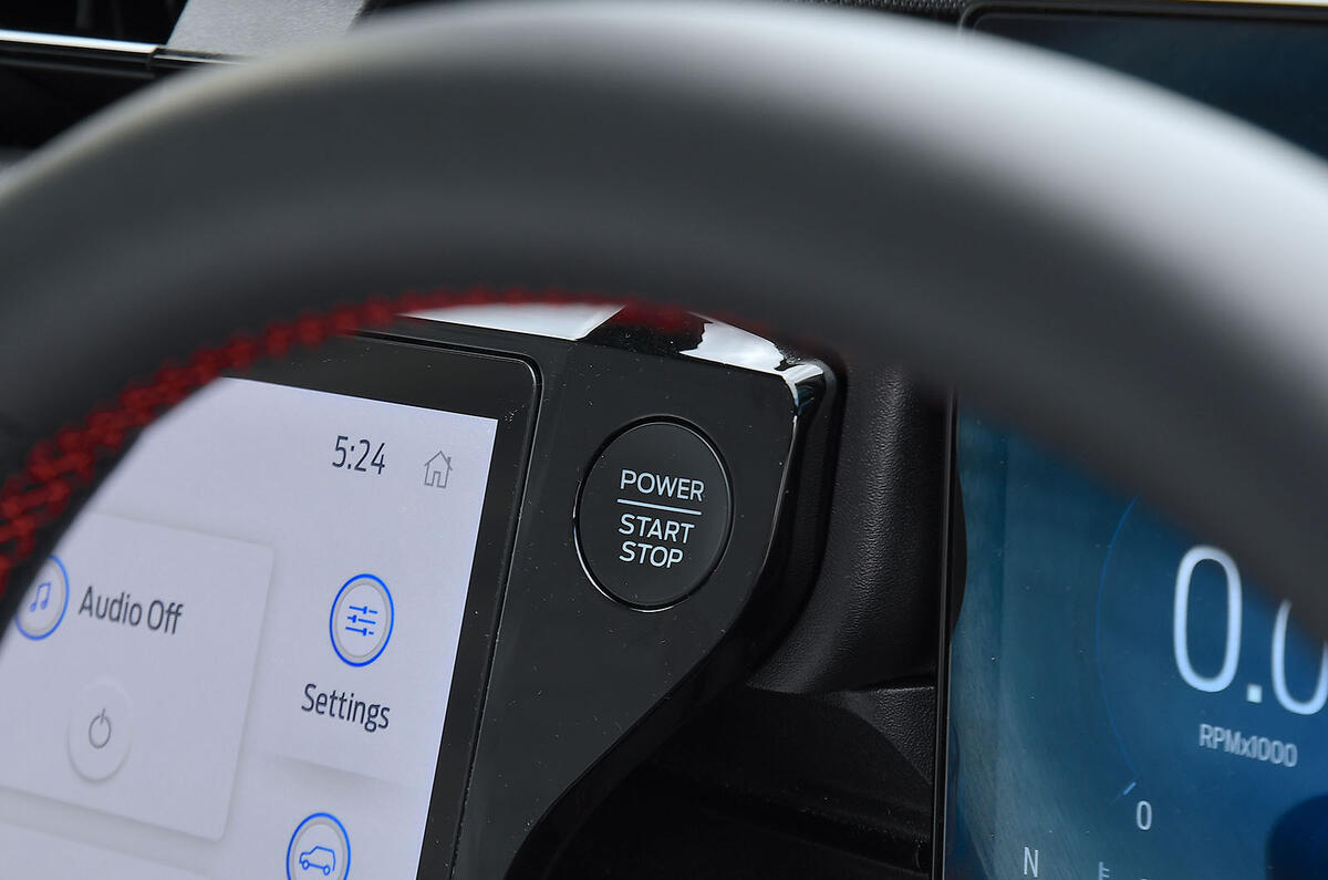 Ford Puma starter button