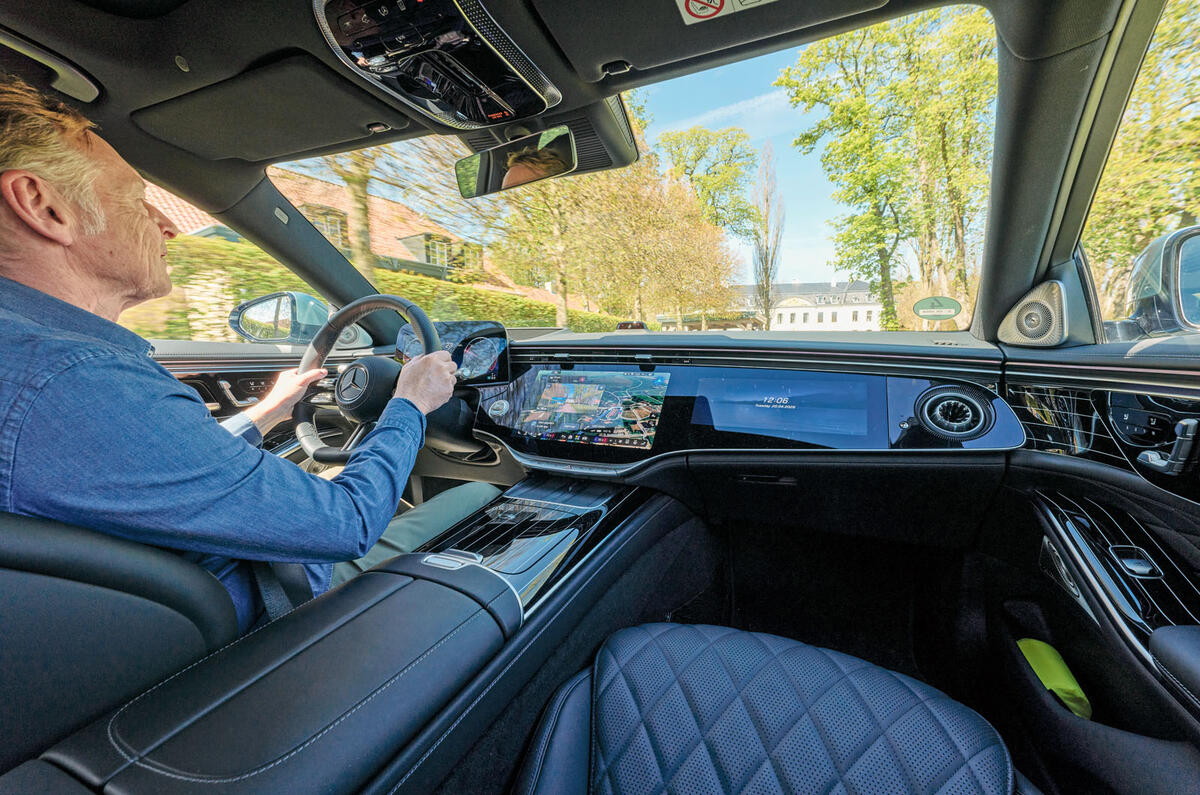 Greg Kable driving Mercedes Benz S Class