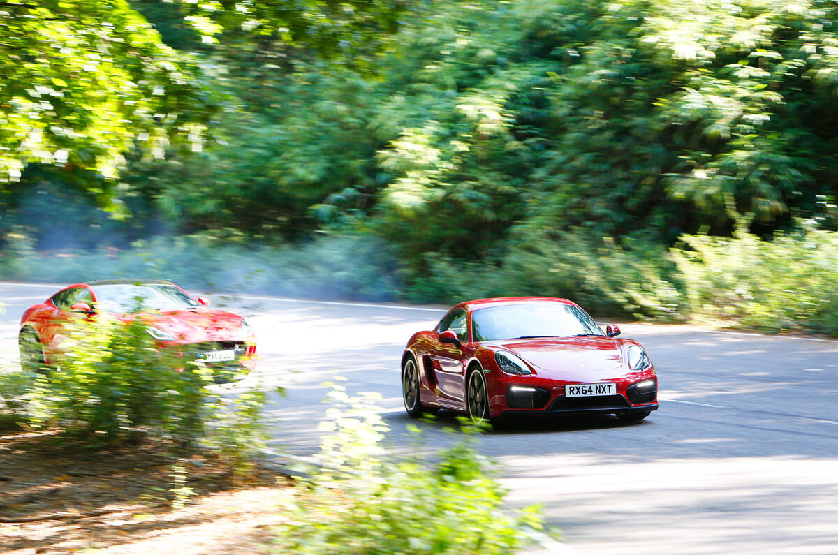 Comparison: Porsche Cayman GTS versus Jaguar F-type coupe Comparison: Porsche Cayman GTS versus Jaguar F-type coupe