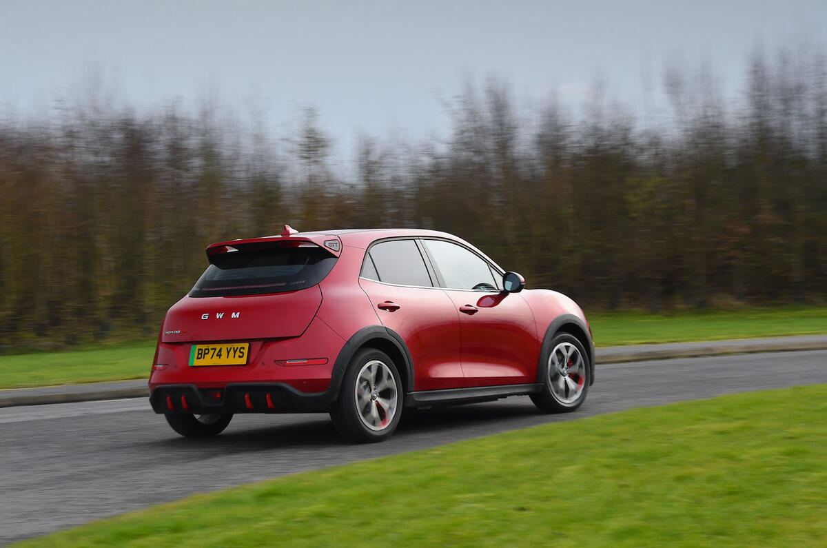 GWM Ora 03 GT rear cornering